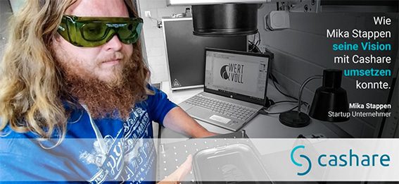 Wie Mika Stappen seine Vision mit Cashare umsetzen konnte